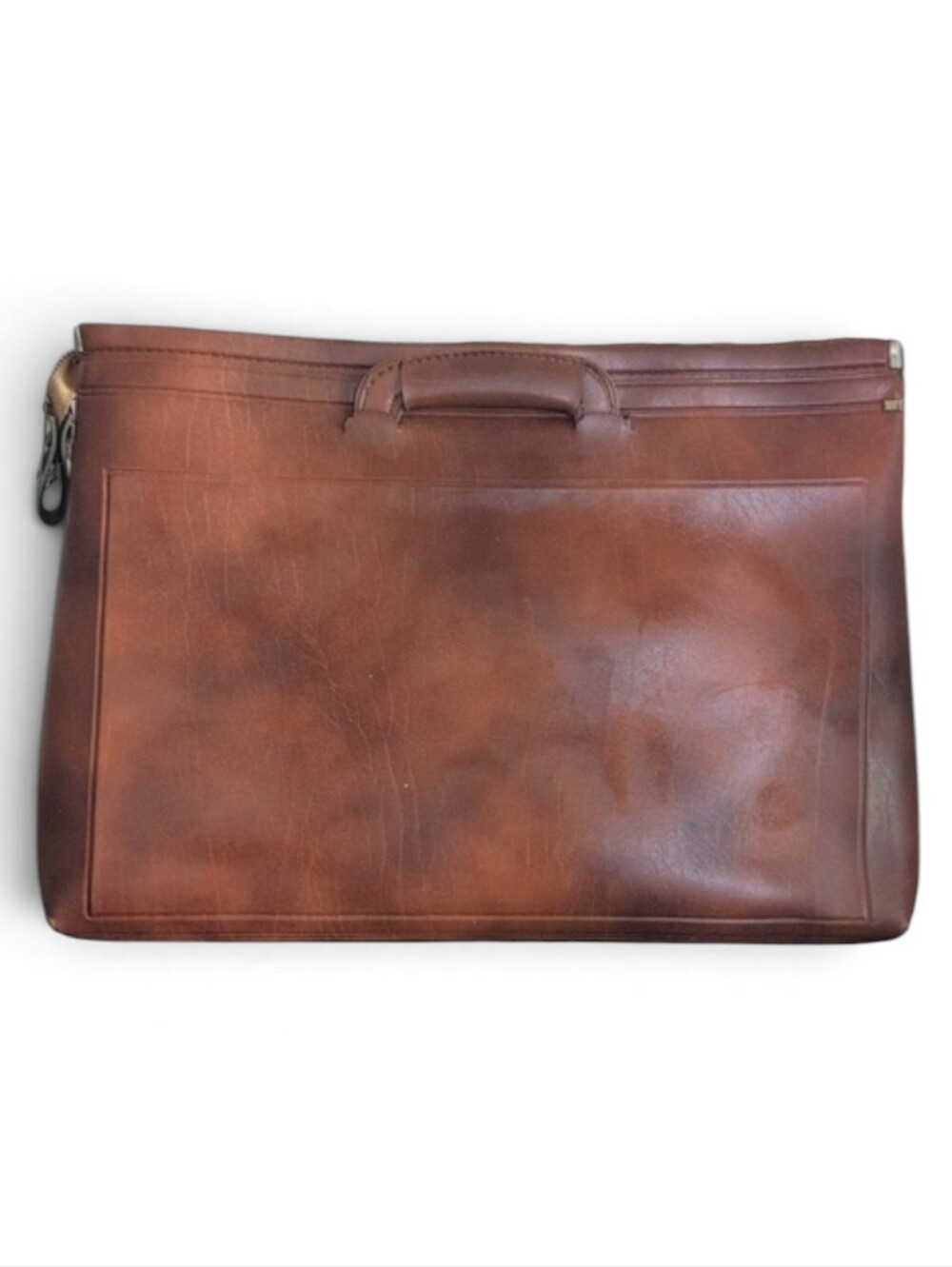 Vintage Men's American Portfolio Co. Leather Briefcase Bag - Brown